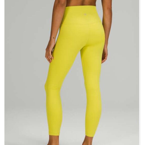Women Lululemon Align Pant 25" High Rise Leggings in Yellow Pear Size 6 - Picture 1 of 7